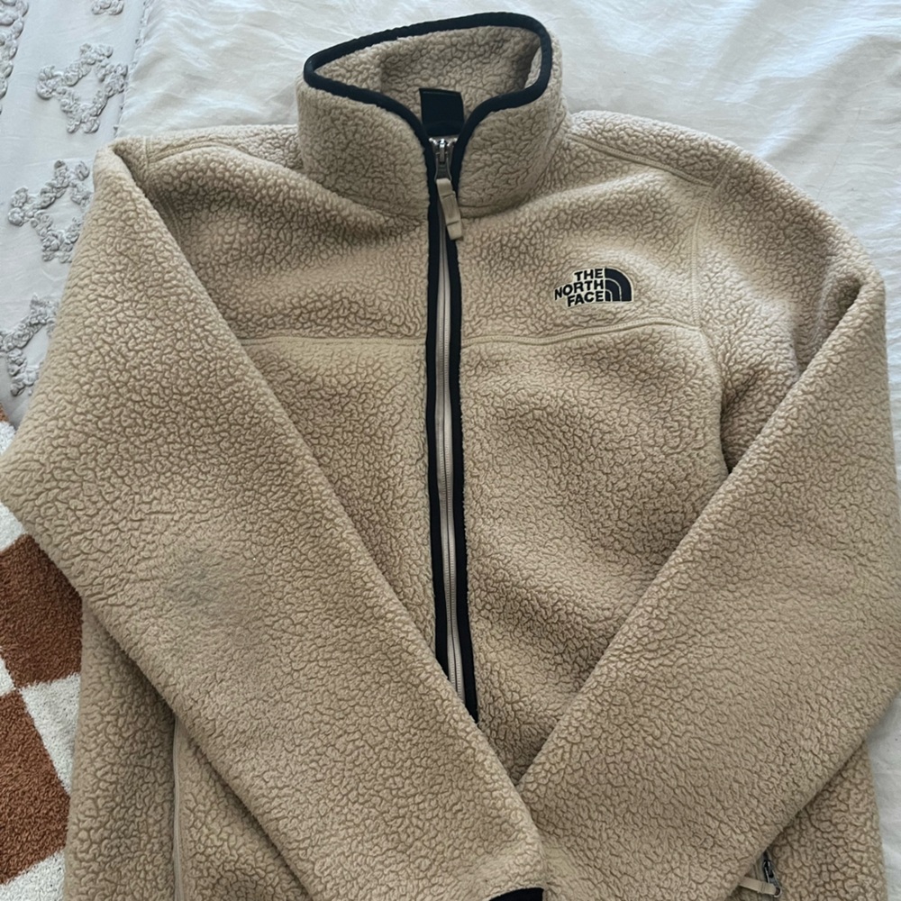 The North Face Beige Sherpa Jacket
